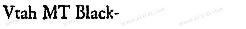 Utah MT Black字体转换